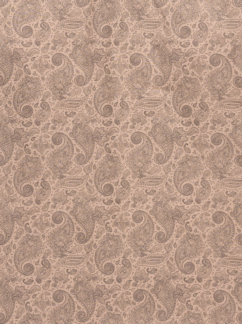 Men's Ely Cattleman Long Sleeve Paisley Print Western Snap Shirt- Khaki