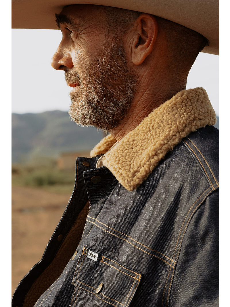 Men's Ely Cattleman Vintage Reissue Denim Jacket with Sherpa