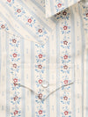 Boy's Ely Cattleman Long Sleeve Wallpaper Floral Print Snap Shirt-Ecru