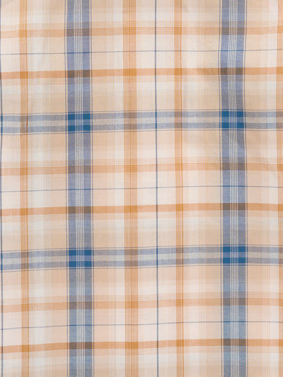 Boy's Ely Cattleman Long Sleeve Textured Plaid Western Snap Shirt-Tan