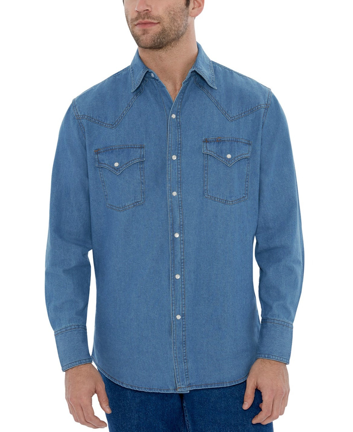 Buy UCLA Light Blue Washed Denim Shirt - Shirts for Men 1338068 | Myntra