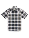 Men's Ely Cattleman Short Sleeve Western Wrinkle Resistant Plaid Shirt