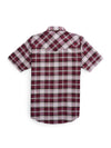 Men's Ely Cattleman Short Sleeve Western Wrinkle Resistant Plaid Shirt