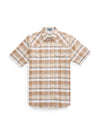 Men's Ely Cattleman Short Sleeve Western Wrinkle Resistant Plaid Shirt