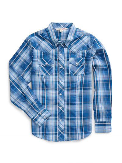 Women's Ely Cattleman Plaid Western Snap Shirt