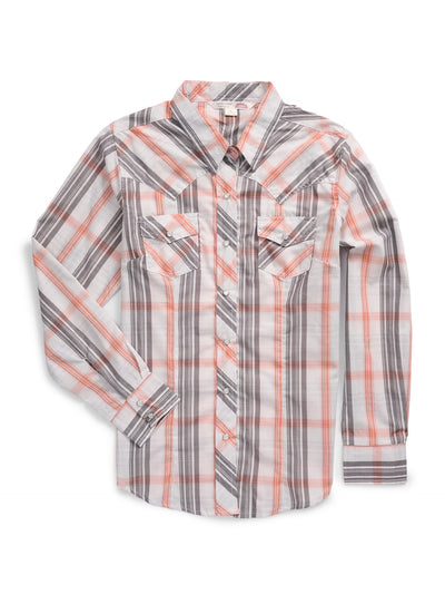 Women's Ely Cattleman Plaid Western Snap Shirt