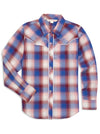 Women's Ely Cattleman Plaid Western Snap Shirt with Bootstitch Embroidery