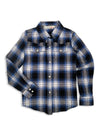 Girl's Ely Cattleman Plaid Flannel Western Snap Shirt