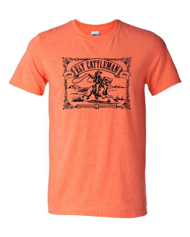 Ely Cattleman Vintage Satisfaction Logo T-shirt