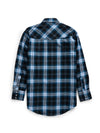 Men's Ely Cattleman Long Sleeve Brawny Flannel Western Snap Shirt- Black