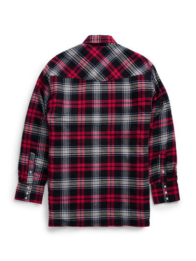 Men's Ely Cattleman Long Sleeve Quilted Flannel- Black