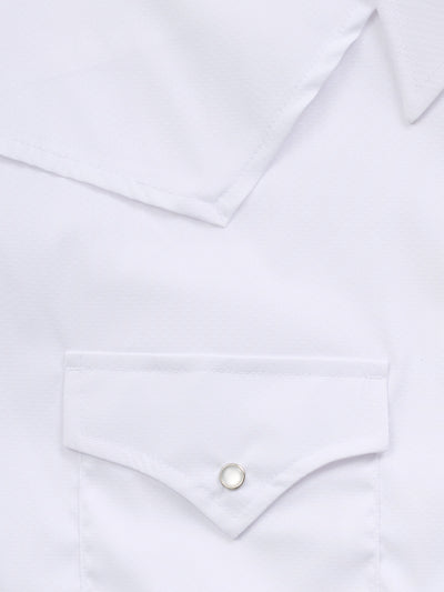Men's Ely Cattleman Pro Long Sleeve Stretch Solid White Vented Western Shirt