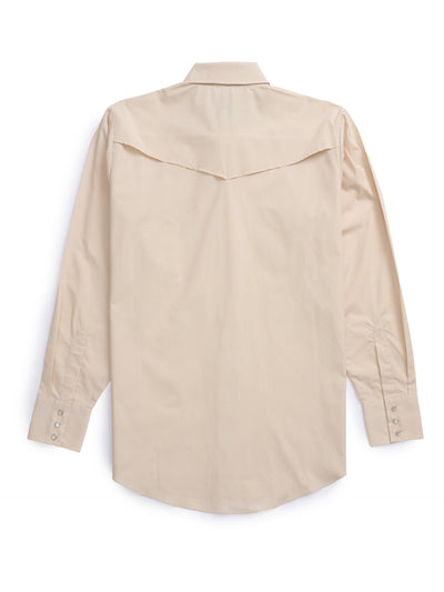 ELY CATTLEMAN Men's Western Shirt - Long Sleeve Snap Button Work Shirt With Pockets