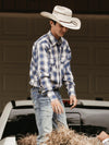 Men's Ely Cattleman Pro Long Sleeve Plaid Outdoor Western Shirt