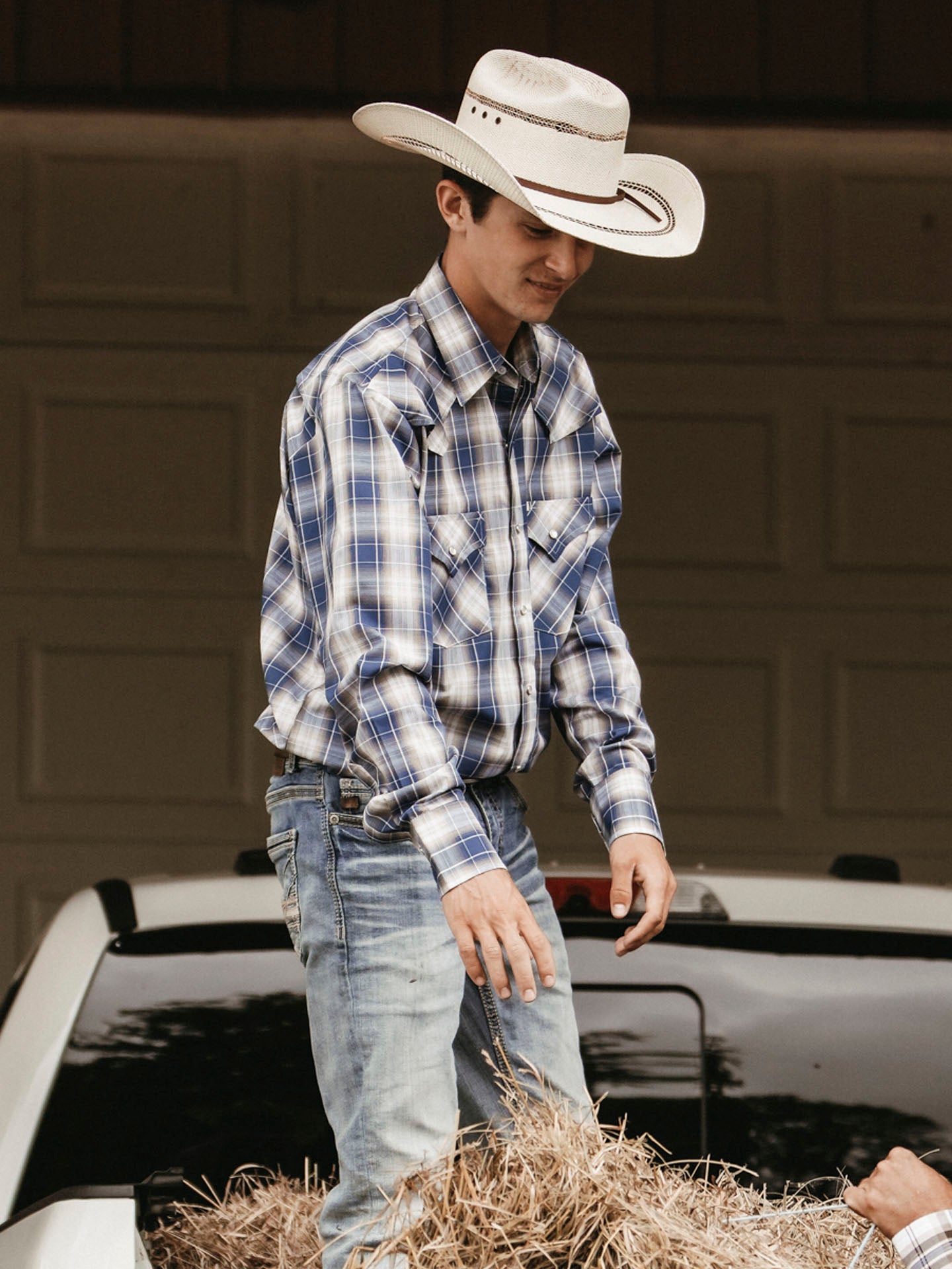 Men's Ely Cattleman Pro Long Sleeve Plaid Vented Western Shirt