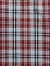 Men's Ely Cattleman Short Sleeve Burgundy Plaid Western Snap Shirt