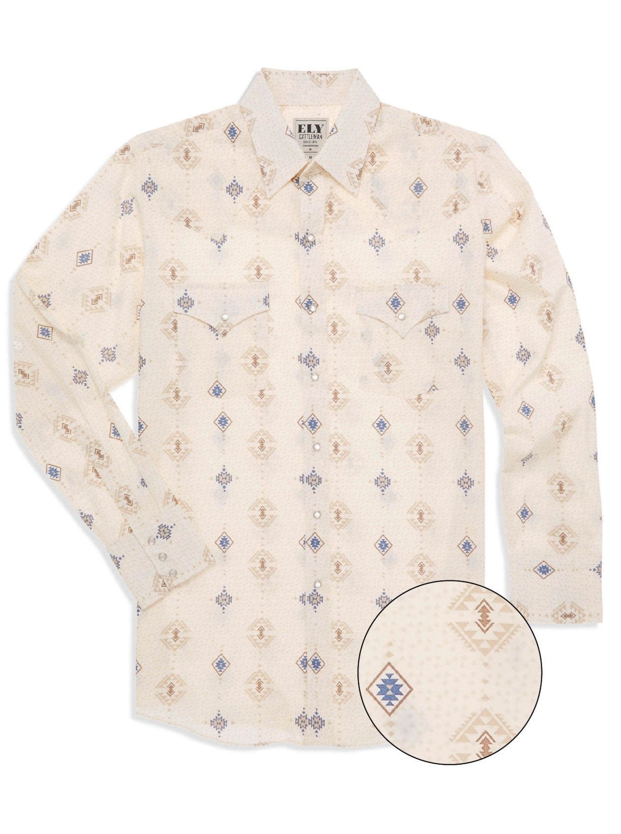 ELY CATTLEMAN Chemise Western à manches longues pour