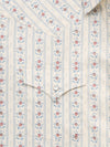 Men's Ely Cattleman Long Sleeve Wallpaper Floral Print Western Snap Shirt- Ecru
