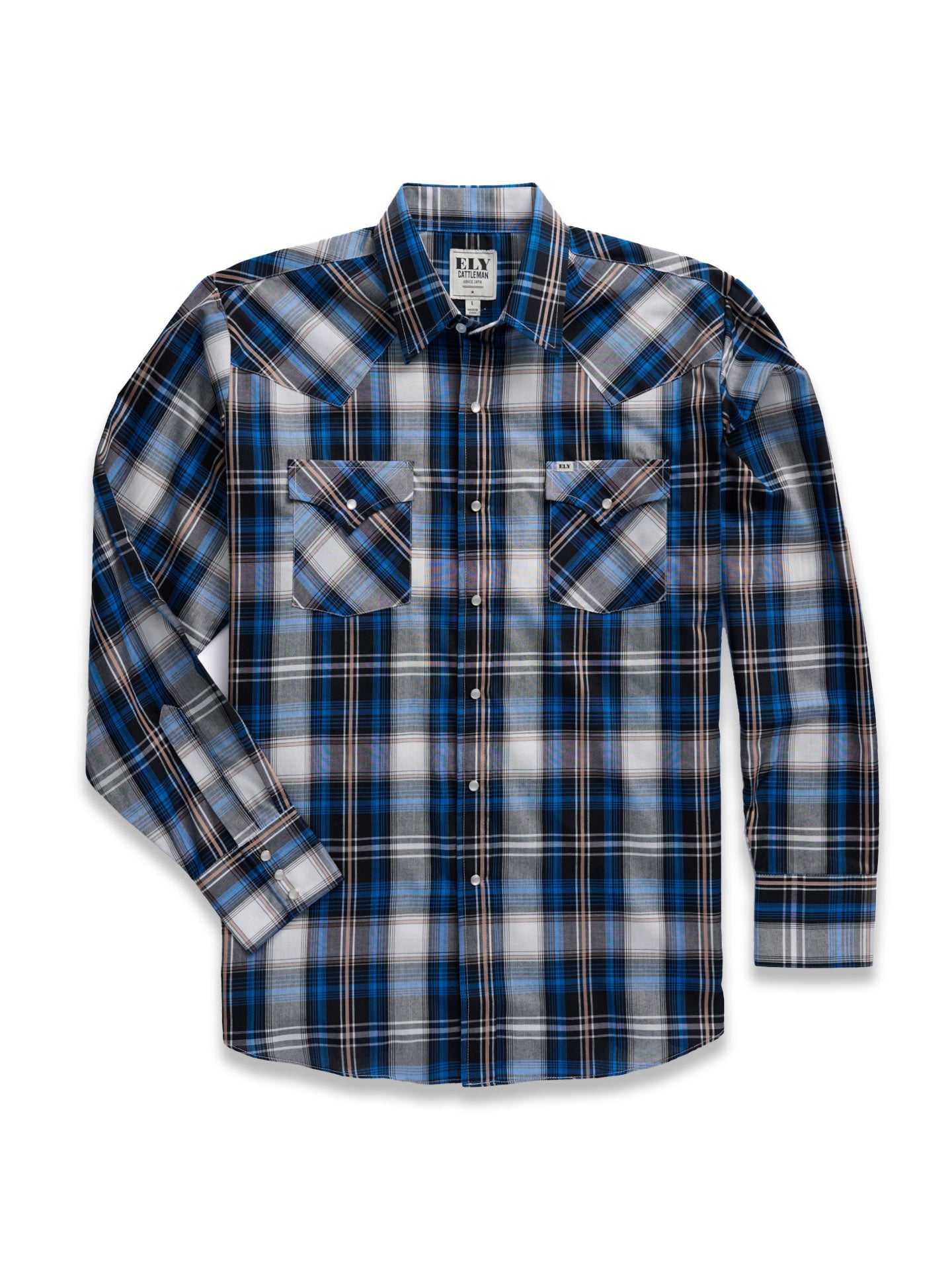 Ely Cattleman Men's Plaid Snap Shirt XXL Ely Cattleman Men's Plaid Snap Shirt XXL
