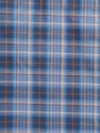 Men's Ely Cattleman Long Sleeve Textured Plaid Western Snap Shirt- Navy