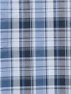 Men's Ely Cattleman Long Sleeve Textured Plaid Western Snap Shirt- Blue