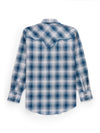 Men's Ely Cattleman Retro Plaid Western Snap Shirt with Piping