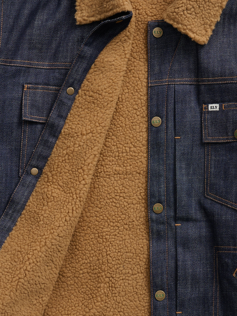 Men's Ely Cattleman Vintage Reissue Denim Jacket with Sherpa