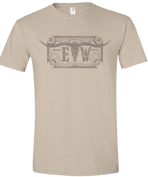 Ely Cattleman Vintage Distressed Skull T-shirt