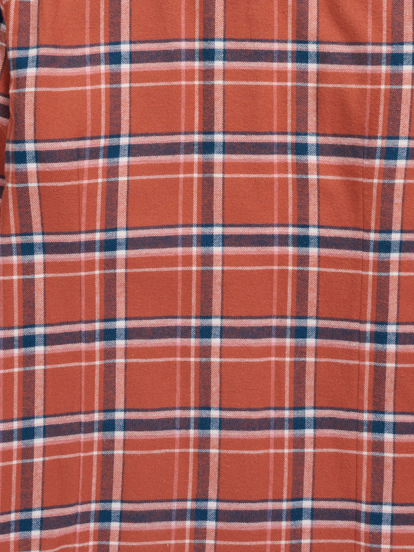 Women's Ely Walker Rust Plaid Flannel Western Snap Shirt | Ely