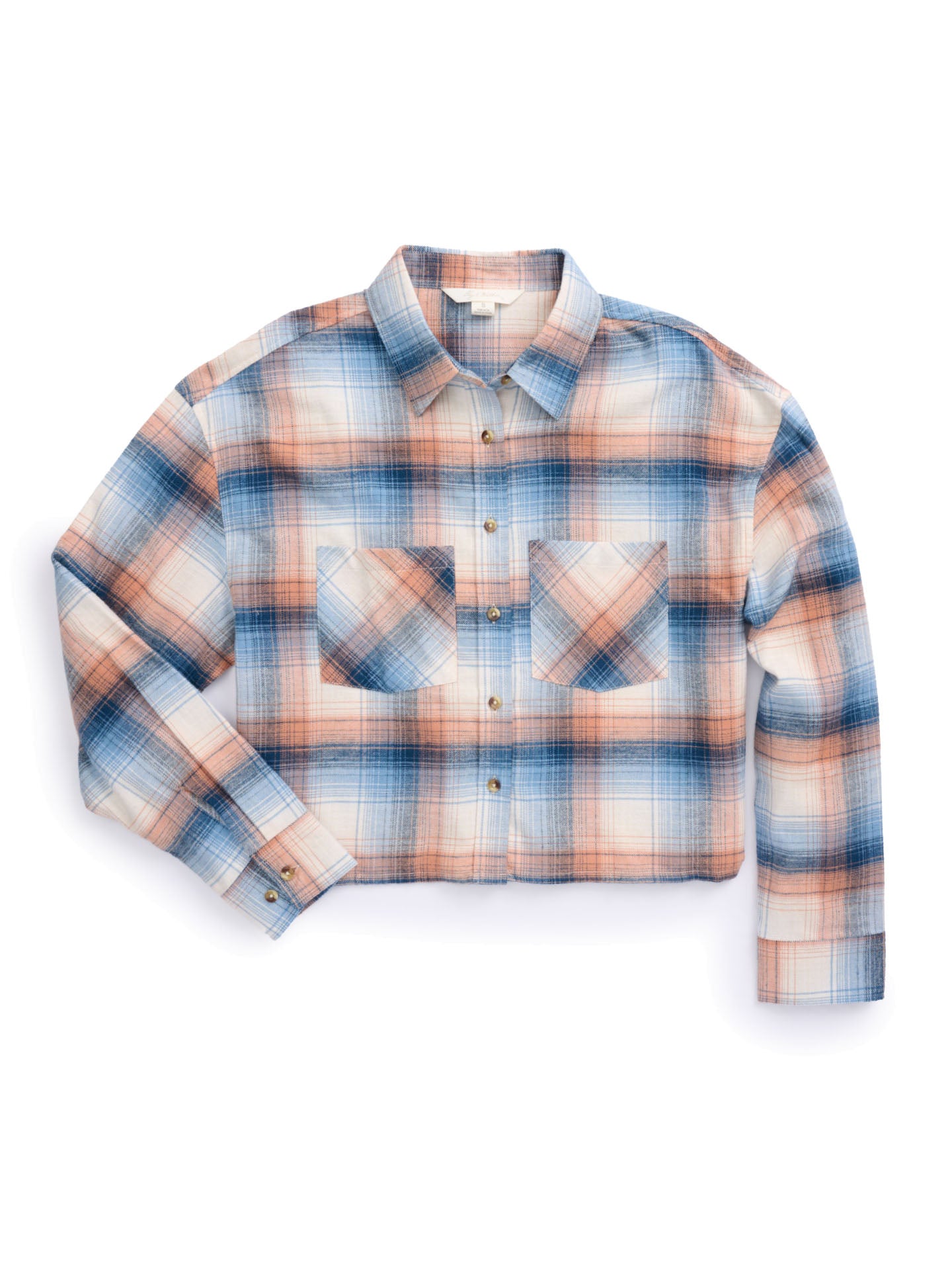 Women's Ely Walker Cropped Boyfriend Flannel Shirt