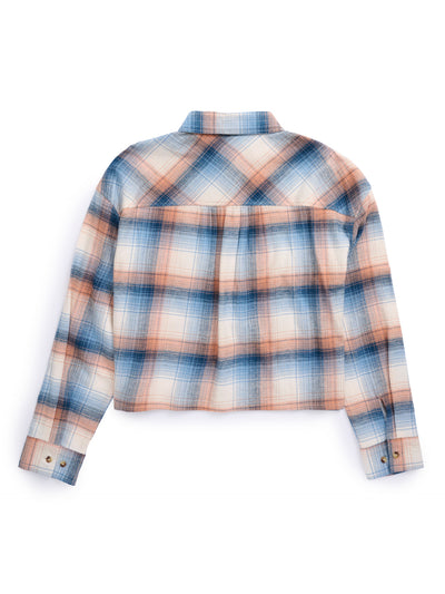 Women's Ely Walker Cropped Boyfriend Flannel Shirt