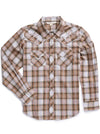 Women's Ely Cattleman Plaid Western Snap Shirt with Floral Embroidery