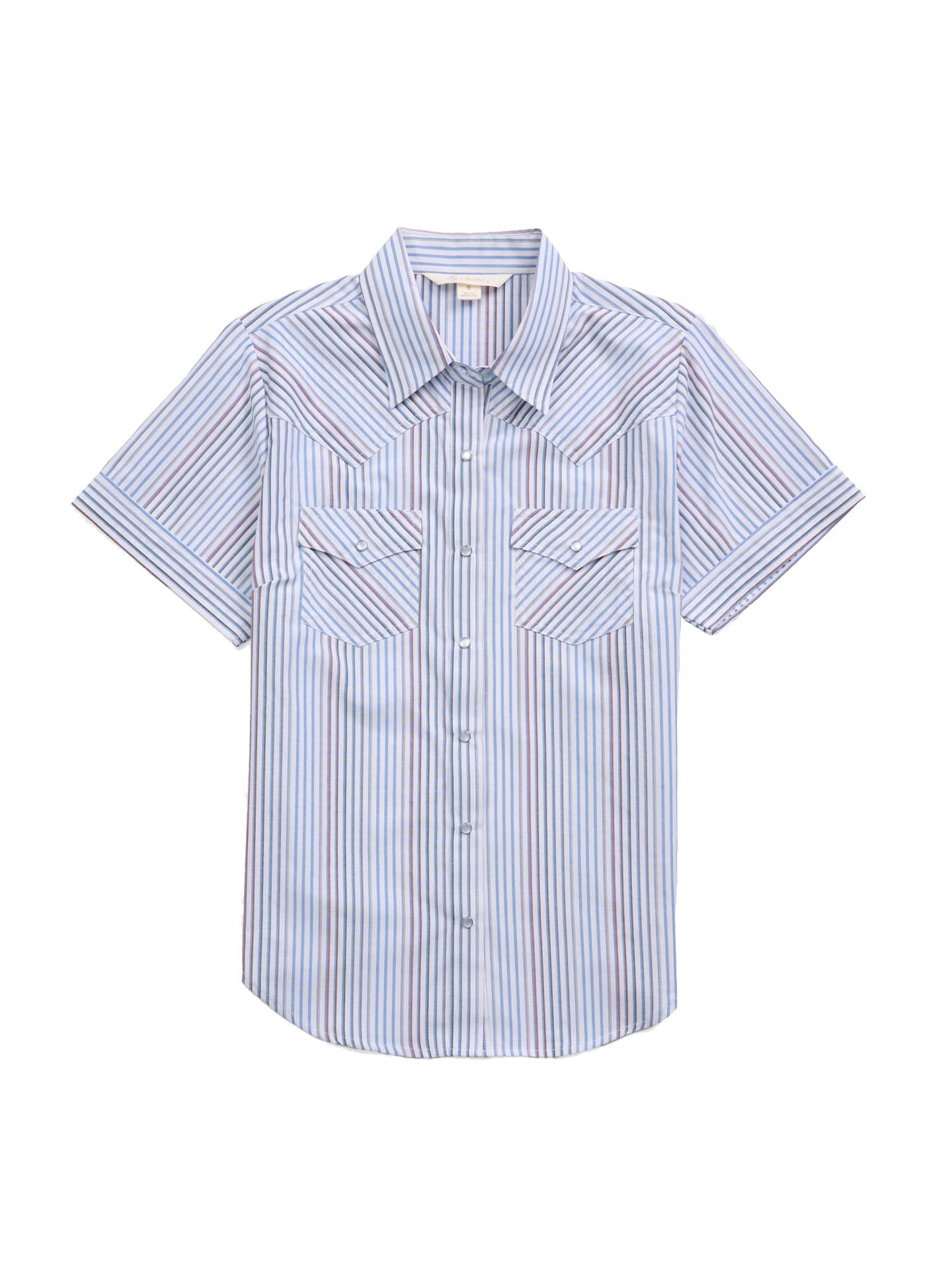 Women's Ely White Multi Stripe Short Sleeve Shirt