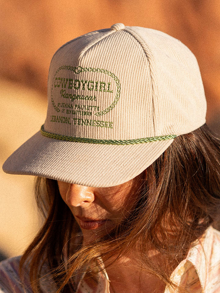 Women's Cowboygirl Corduroy Snap-Back Hat