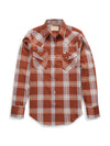 Women's Cowboygirl Ranch Rig Rust Plaid Granddaddy Snap Shirt
