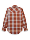 Women's Cowboygirl Ranch Rig Rust Plaid Granddaddy Snap Shirt
