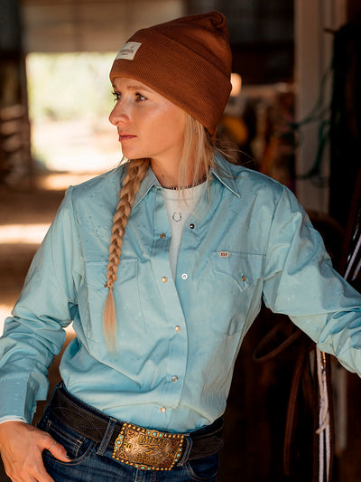 Women's Cowboygirl Rib Knit Beanie Hat