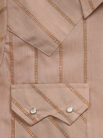 Women's Cowboygirl Gold Dobby Stripe Granddaddy Snap Shirt
