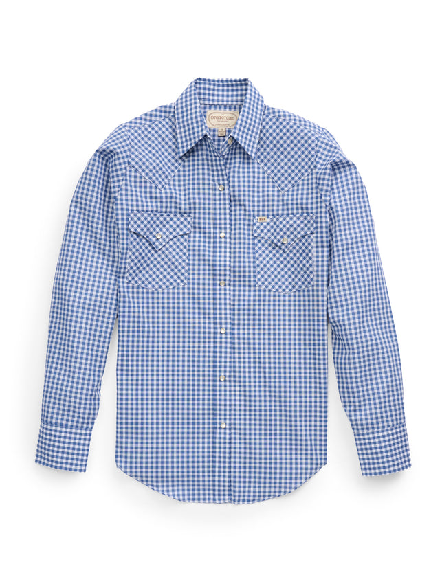 Women's Cowboygirl Blue Gingham Granddaddy Snap Shirt