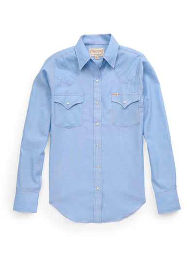 Women's Cowboygirl Blue Chambray Granddaddy Snap Shirt