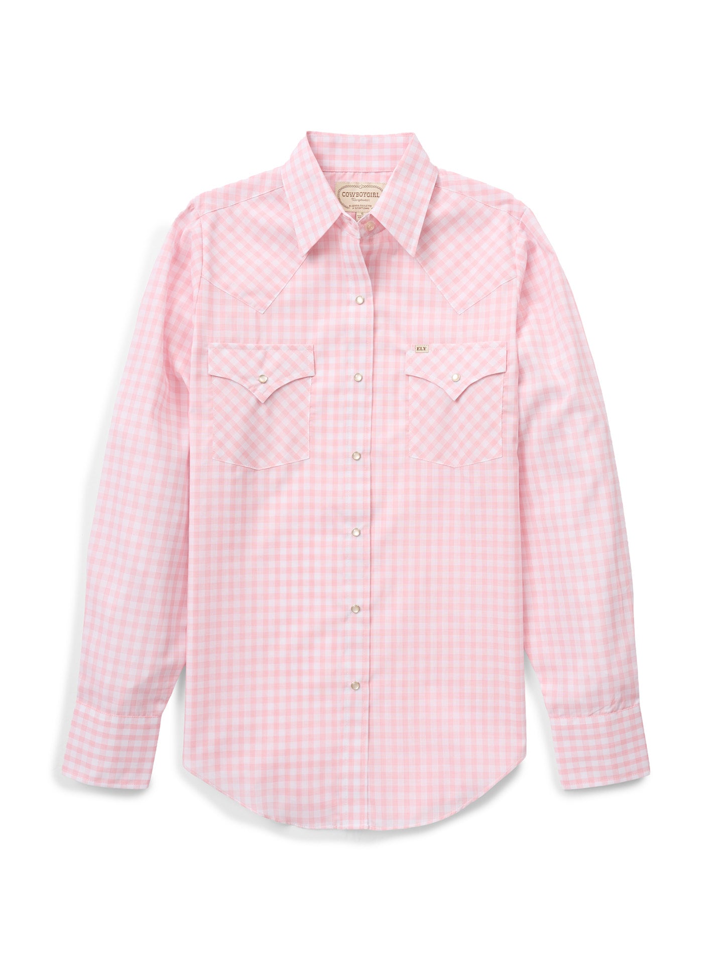 Women's Cowboygirl Blossom Gingham Granddaddy Snap Western Shirt
