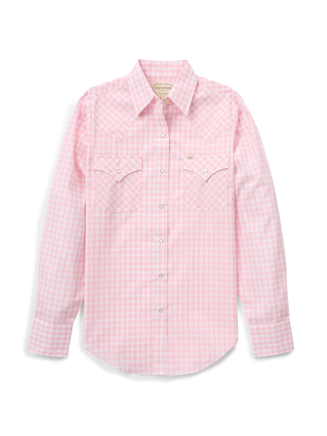 Women's Cowboygirl Blossom Gingham Granddaddy Snap Shirt