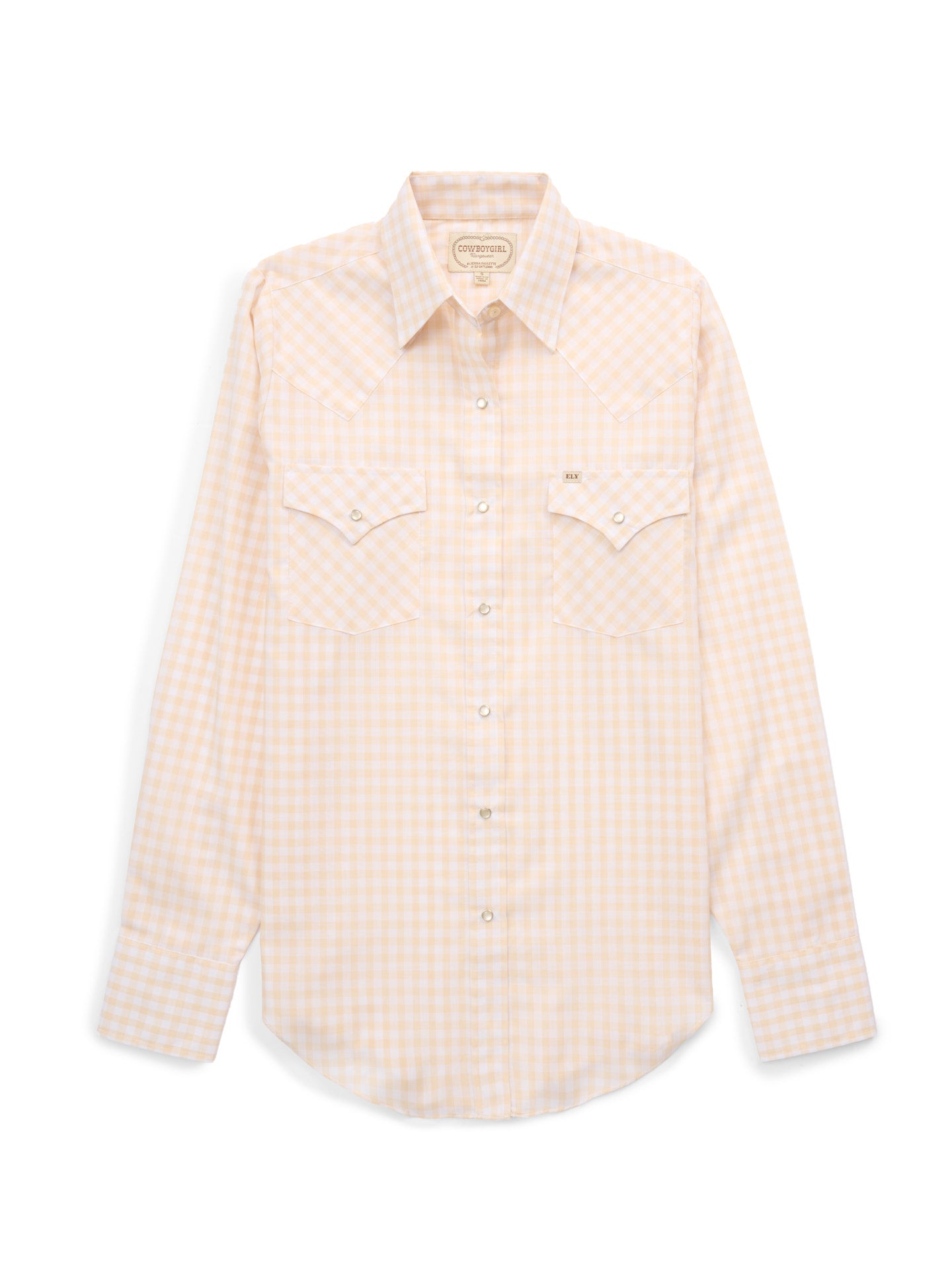 Women's Cowboygirl Buttermilk Gingham Granddaddy Snap Shirt