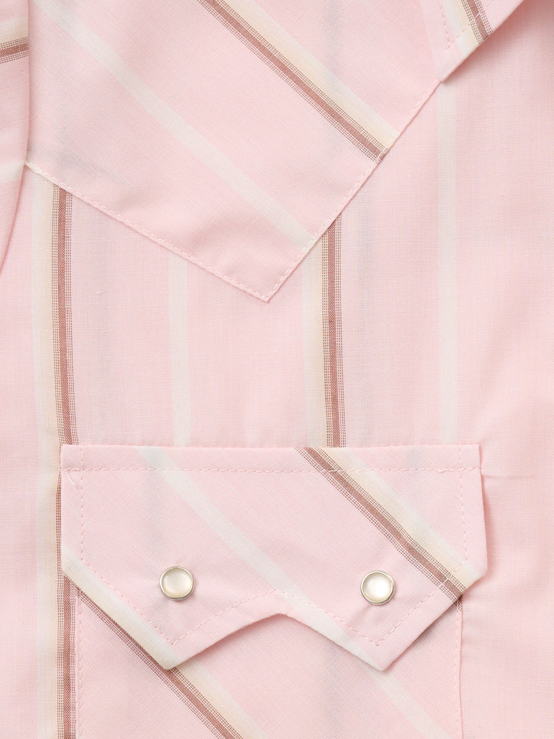 Women's Cowboygirl Blossom Pink Stripe Granddaddy Snap Shirt