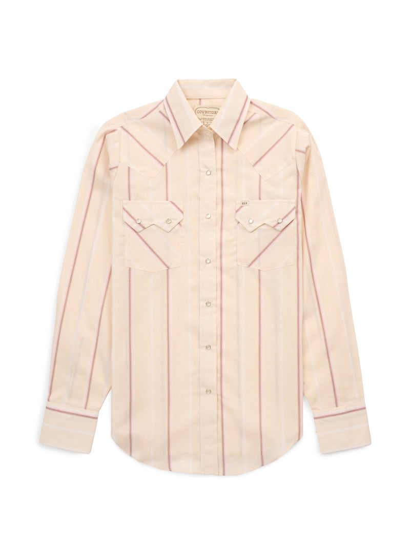 Women's Cowboygirl Buttermilk Stripe Granddaddy Snap Shirt
