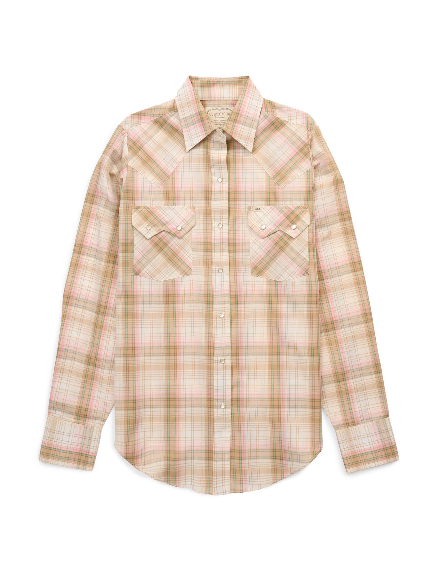 Women's Cowboygirl Buttermilk Plaid Granddaddy Snap Shirt