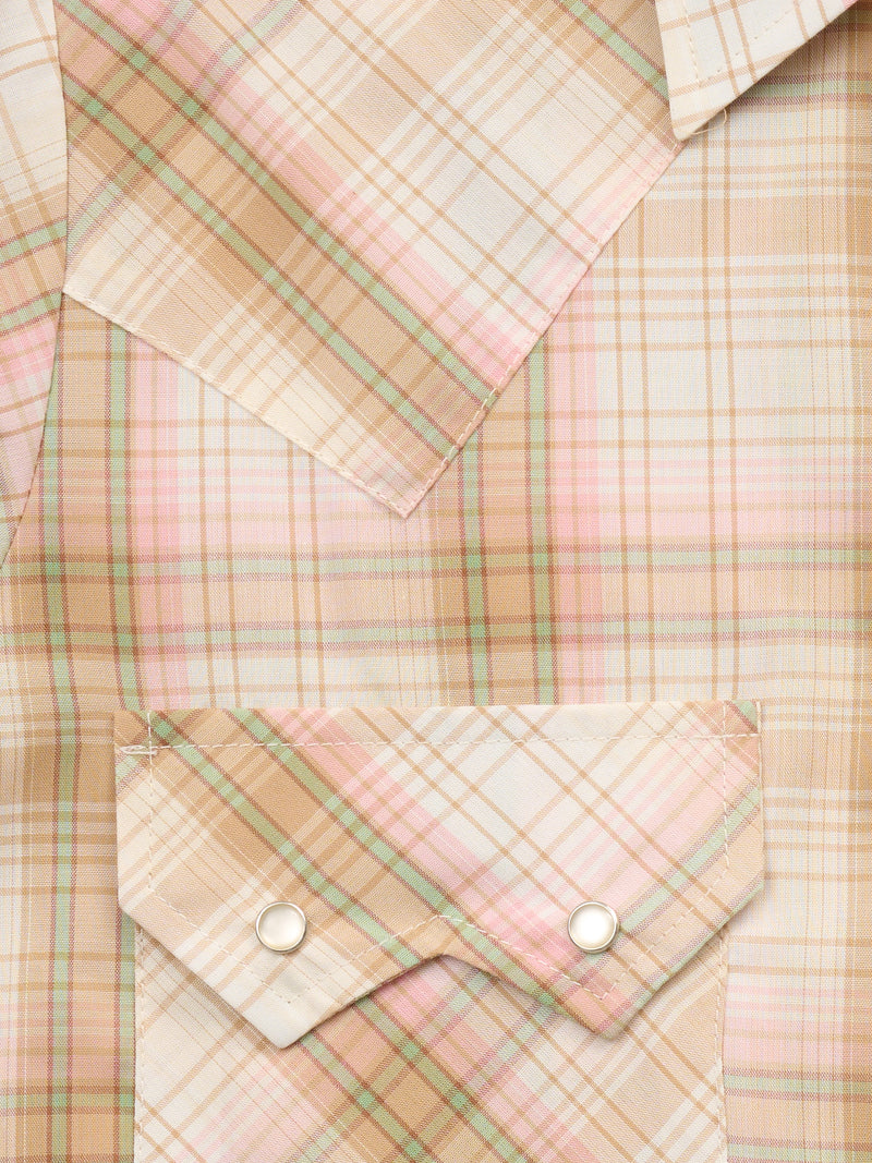 Women's Cowboygirl Buttermilk Plaid Granddaddy Snap Shirt