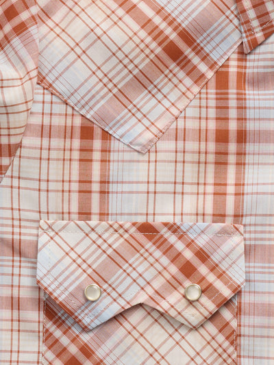 Women's Cowboygirl Ranch Rig Rust Plaid Granddaddy Snap Shirt