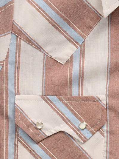 Women's Cowboygirl Ranch Rig Rust Stripe Granddaddy Snap Shirt
