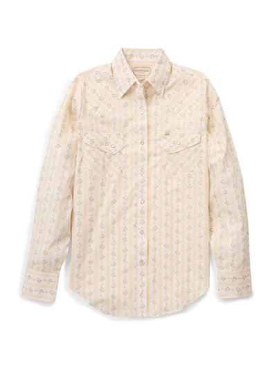 Women's Cowboygirl Buttermilk Rose Print Granddaddy Snap Shirt